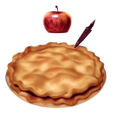 Apple Pie Watercolor Digital Painting · Creative Fabrica