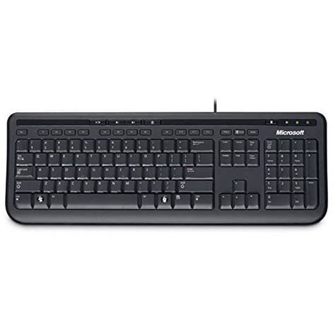 Microsoft Wired Keyboard 600 USB Black Games Accessories | Zavvi