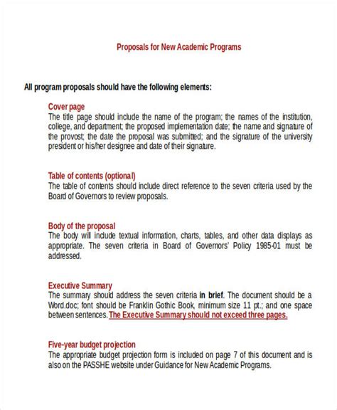 8+ Academic Proposal Templates - Word, PDF | Free & Premium Templates