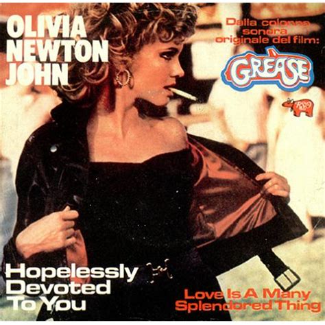 Olivia Newton John Hopelessly Devoted To You Italian 7" vinyl single (7 inch record / 45) (415416)