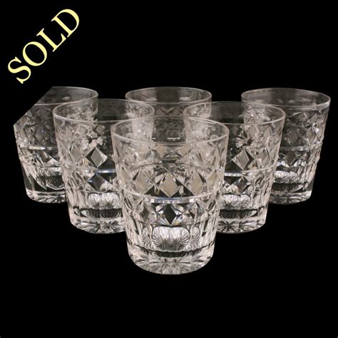 Antique Cut Glasses | Antique Whiskey Tumblers