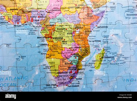 World map puzzle Stock Photo - Alamy