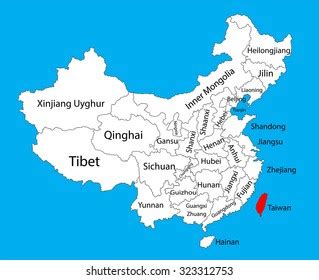 5,828 China Map Provinces Images, Stock Photos & Vectors | Shutterstock