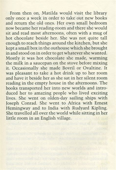 matilda by roald dahl...I remember loving this passage | Book passage ...