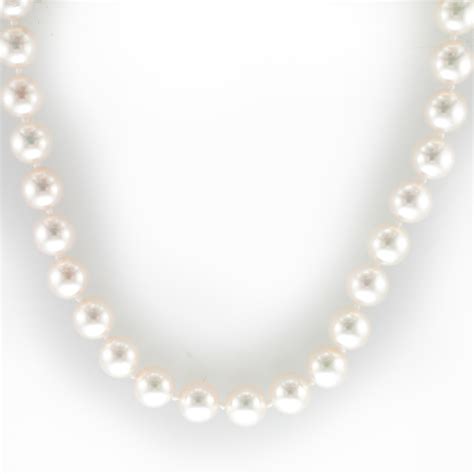 18 Inch Pearl Necklace | M.C. Ginsberg