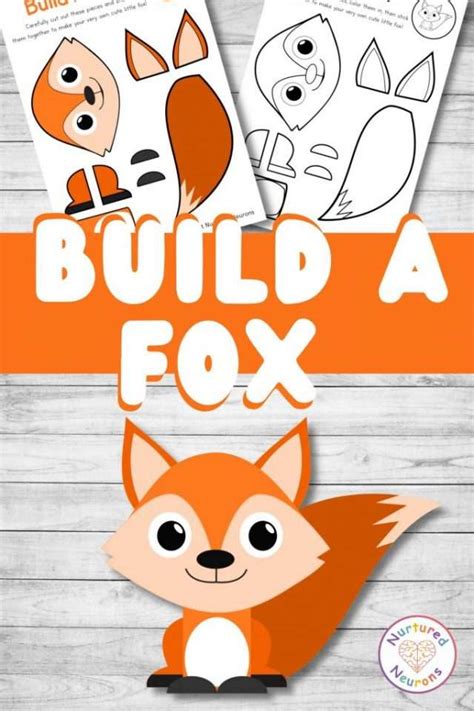 Create a Fantastic Fox With This Build A Fox Craft - Nurtured Neurons