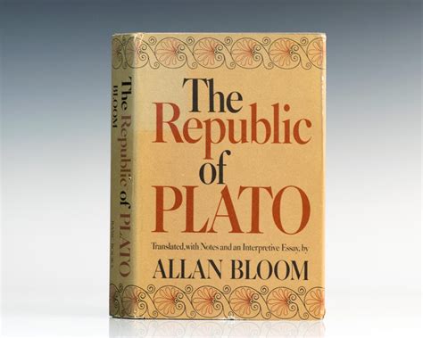 The Republic of Plato Allan Bloom First Edition Signed