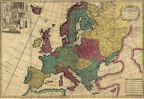 1700's Antique European Map Wall Art quality giclee reproduction print ...