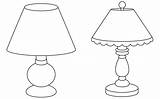 Premium Vector  Lamp coloring page For Kids Isolated On White sketch template
