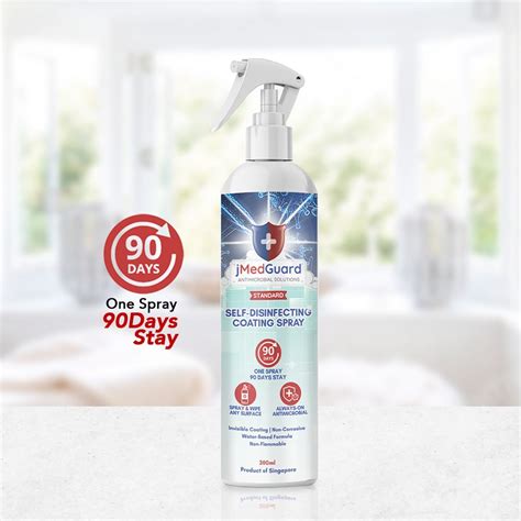 Antimicrobial Coating Spray (300 mls) jMedGuard Standard 90 Days Self ...