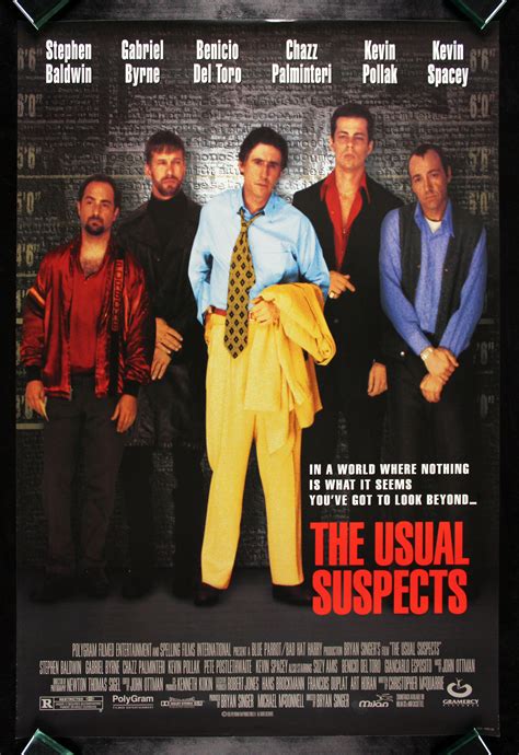 THE USUAL SUSPECTS * CineMasterpieces ORIGINAL MOVIE POSTER WATCH ...