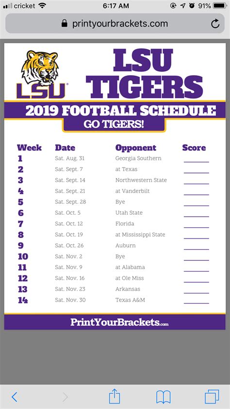 Can someone please share 2019 LSU Football Schedule wallpaper for ...