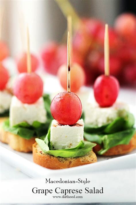 Macedonian-Style Grape Caprese Salad Recipe | Diethood