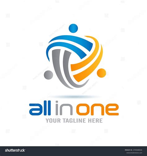 All One Abstract People Logo Icon Stock Vector 370546010 - Shutterstock