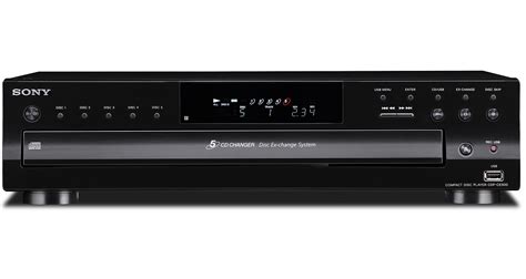 Sony Black 5-Disc CD Changer - CDP-CE500 - Abt