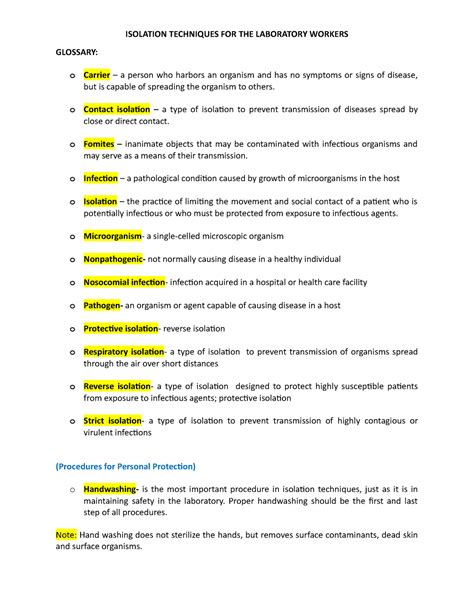 Isolation Techniques FOR THE Laboratory Workers - ISOLATION TECHNIQUES ...