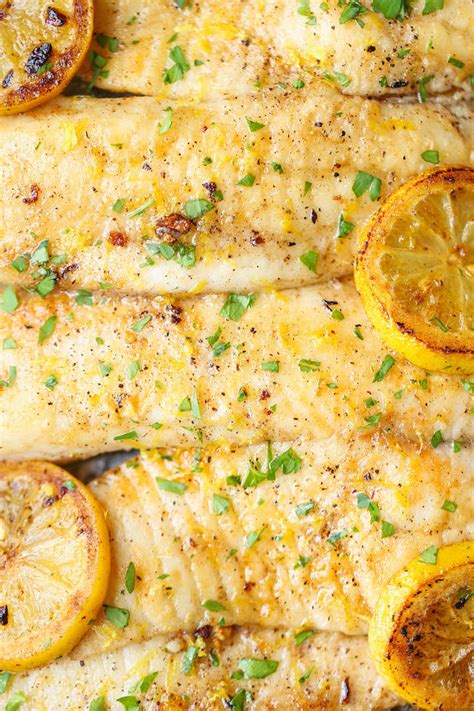 BAKED LEMON BUTTER TILAPIA | THE KITCHEN FOOD