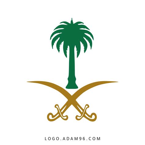 Saudi Palm Tree and Crossed Swords Logo