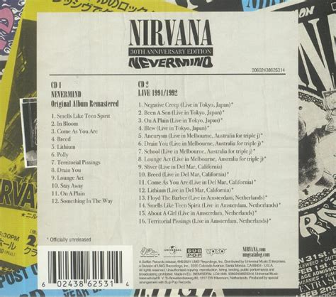 NIRVANA - Nevermind (30th Anniversary Deluxe Edition) CD at Juno Records.