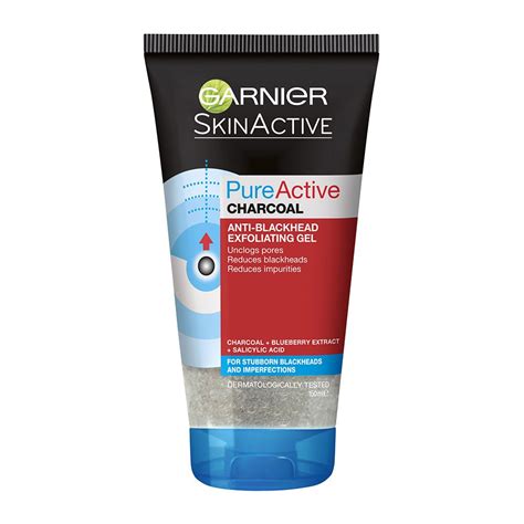 Pure Active Anti-Blackhead Charcoal Exfoliating Gel | Garnier® Australia