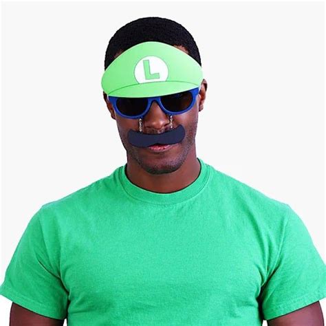 Luigi - Mario Brothers Glasses Photo Booth Props PropTrunk.com