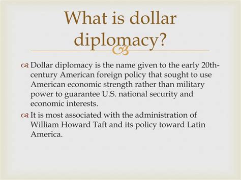 PPT - Dollar Diplomacy PowerPoint Presentation - ID:2473997