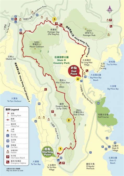 Hong Kong hiking map - Hiking map Hong Kong (China)