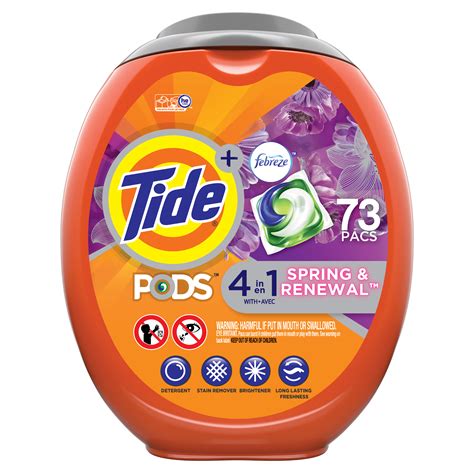 Tide Pods Spring Renewal, Laundry Detergent Pacs, 73 ct. - Walmart.com