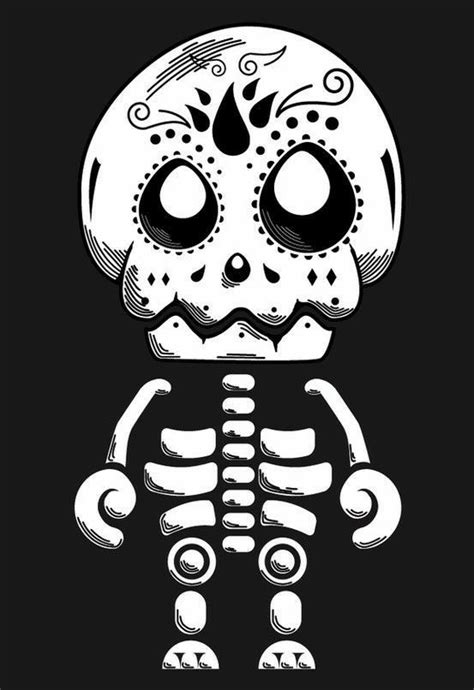 Pin de becky en Sugar Skulls + Various Skulls | Dibujo dia de muertos, Calaveras literarias, Dia ...