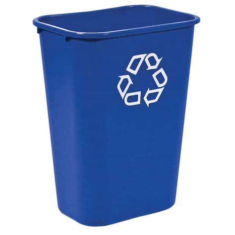 Rubbermaid 10.30 Gal. Blue Large Recycling Container RCP295773BLUE - The Home Depot