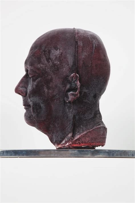 Artist Uses His Own Blood to Create Frozen Self Portrait Sculptures of His Head | LaptrinhX / News