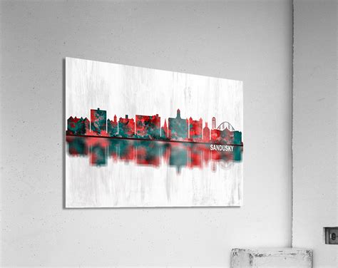 Sandusky Ohio Skyline by Towseef Dar Wall Art