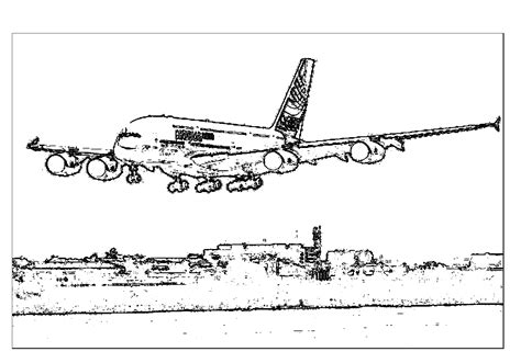 A380 Coloring Page