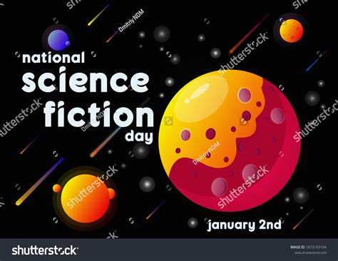 National Science Fiction Day Celebrated By Stock Vector (Royalty Free) 1873193194 | Shutterstock