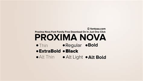 Proxima Nova Font - Fontzaa - Exclusive Fonts Library