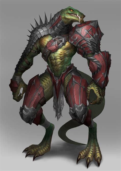 ArtStation - lizard man, MinWook Park | Creature concept art, Fantasy ...