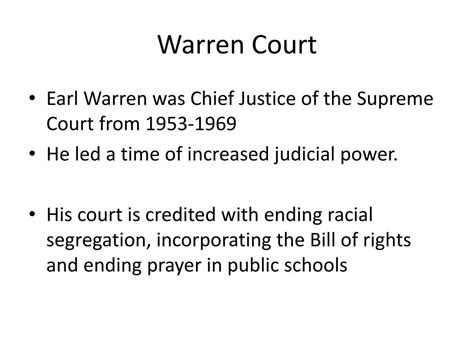 PPT - Warren Court PowerPoint Presentation, free download - ID:2455264