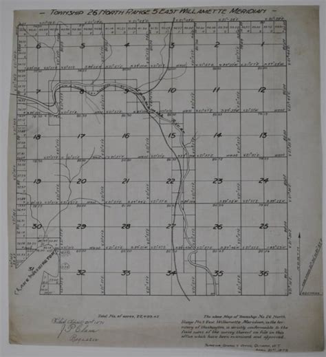 Bothell, Washington Township Map circa 1890s - Kroll Antique Maps