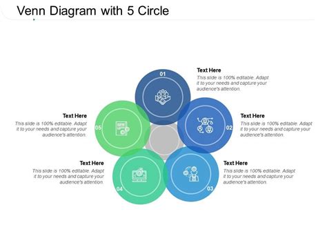 Venn Diagram With 5 Circle | PowerPoint Templates Designs | PPT Slide Examples | Presentation ...