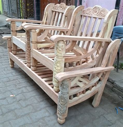 5 Seater Wooden sofa set stracture at Rs 16000/set in Saharanpur | ID: 2851736232097