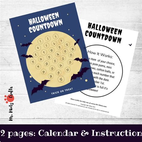 Halloween Countdown Calendar | October Calendar - Made By Teachers