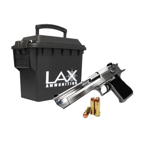 LAX Ammunition 44 Mag 240 gr (Desert Eagle Load) New 100 ct w/ FREE Ammo Can | Lax Ammunition