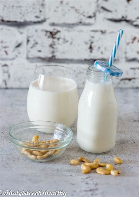 Cashew Nut Milk Recipe - That Girl Cooks Healthy