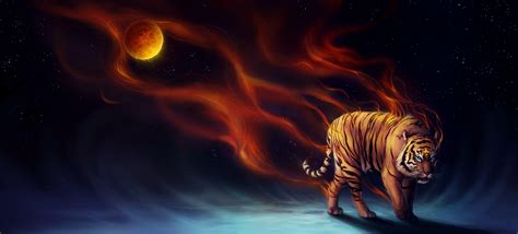 Flame Tiger Wallpapers - Top Free Flame Tiger Backgrounds - WallpaperAccess