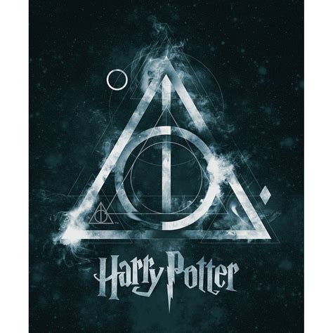 Harry Potter Fabric Panel, 36 Inch Panel, Teal Deathly Hollows Panel, Quality Quilting Cotton ...