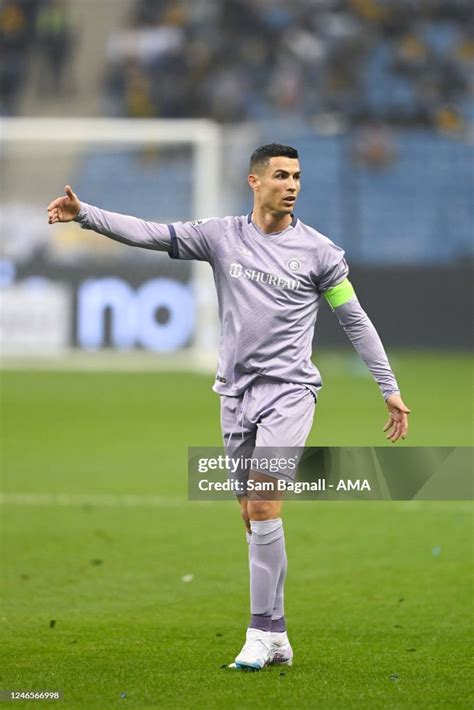 Cristiano Ronaldo of Al Nassr FC during the Saudi Super Cup match ...