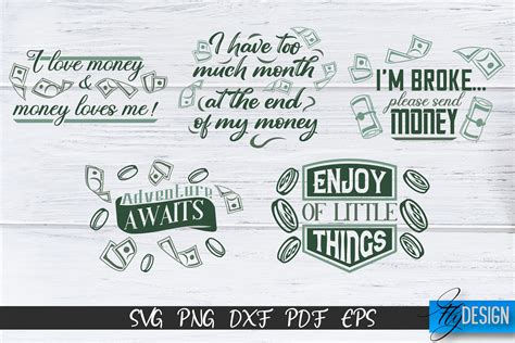 Money Quotes SVG | SVG Bundle | Funny Sayings SVG By Fly Design ...