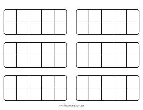 Printable Ten Frame (PDF)