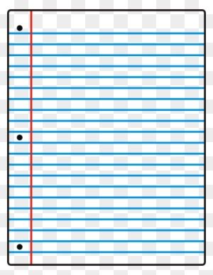 Lined Paper Lined Paper Notebook Paper Clipart - Sheet Of Notebook ...