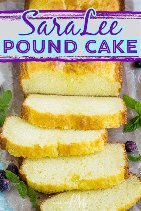 MOIST TENDER SARA LEE POUND CAKE | Sara lee pound cake, Lemon cake mix ...